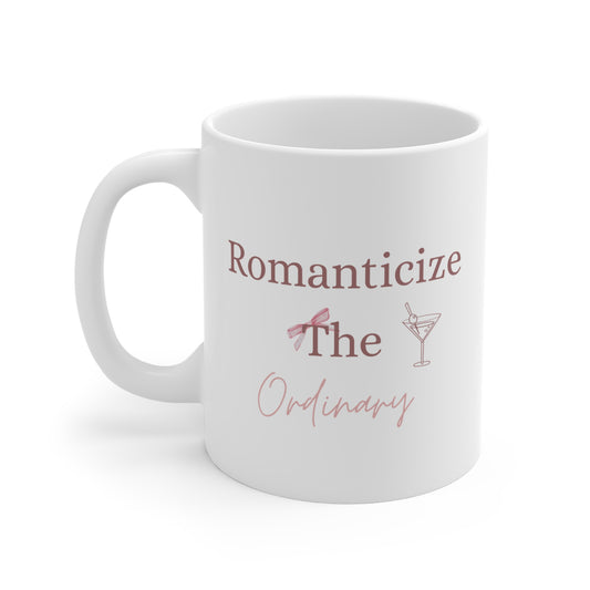 Ceramic Mug Coquette Bow Pink-Romanticize the Ordinary Aesthetic