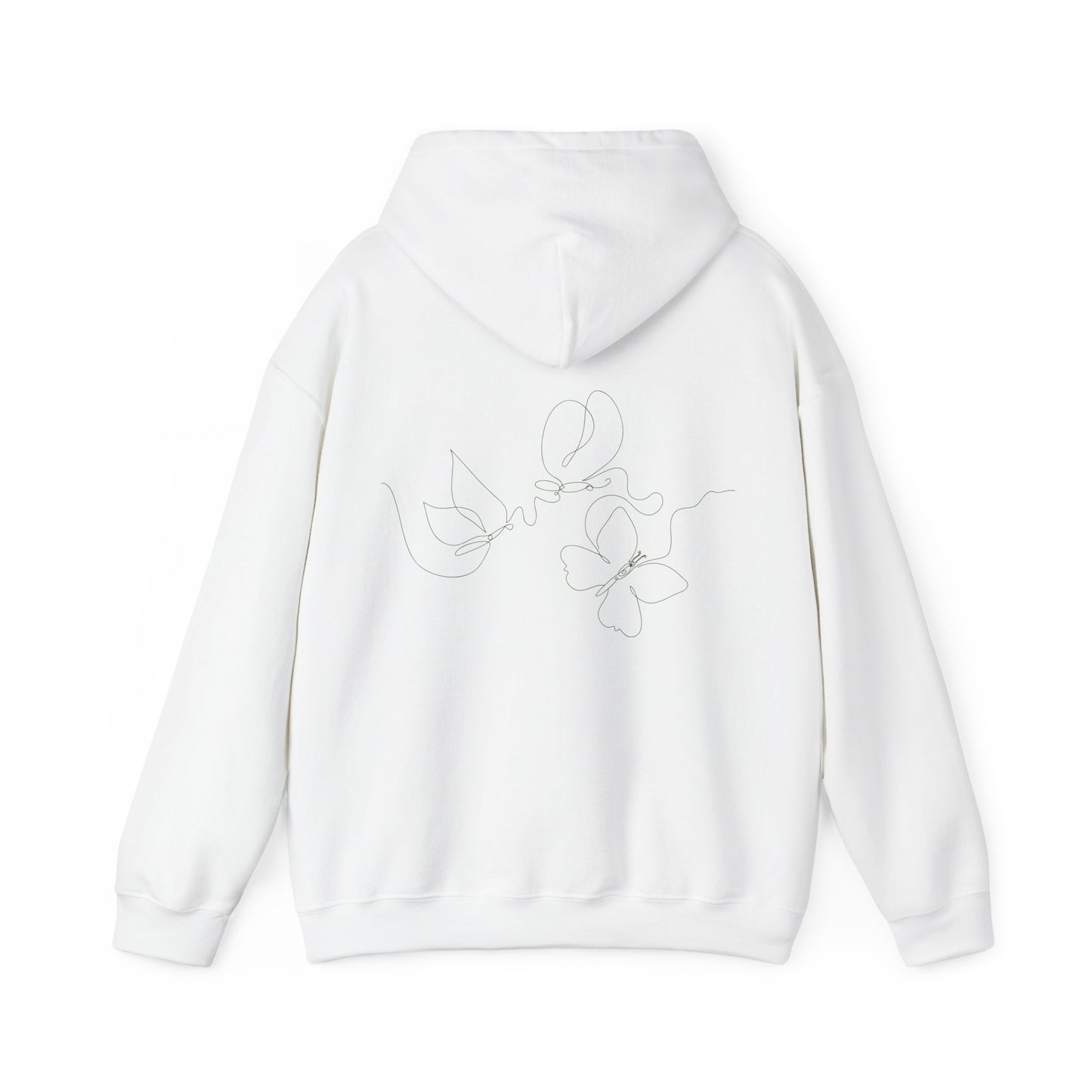Touch Grass Not my Energy Hoodie-White| Military Green